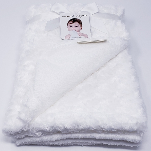 Reversible Baby Blanket Luxurious Soft Mink Plush - Picture 4 of 8